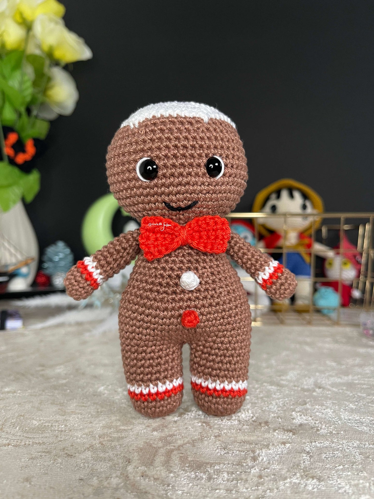 Crochet Amigurumi Gingerbread plush toy