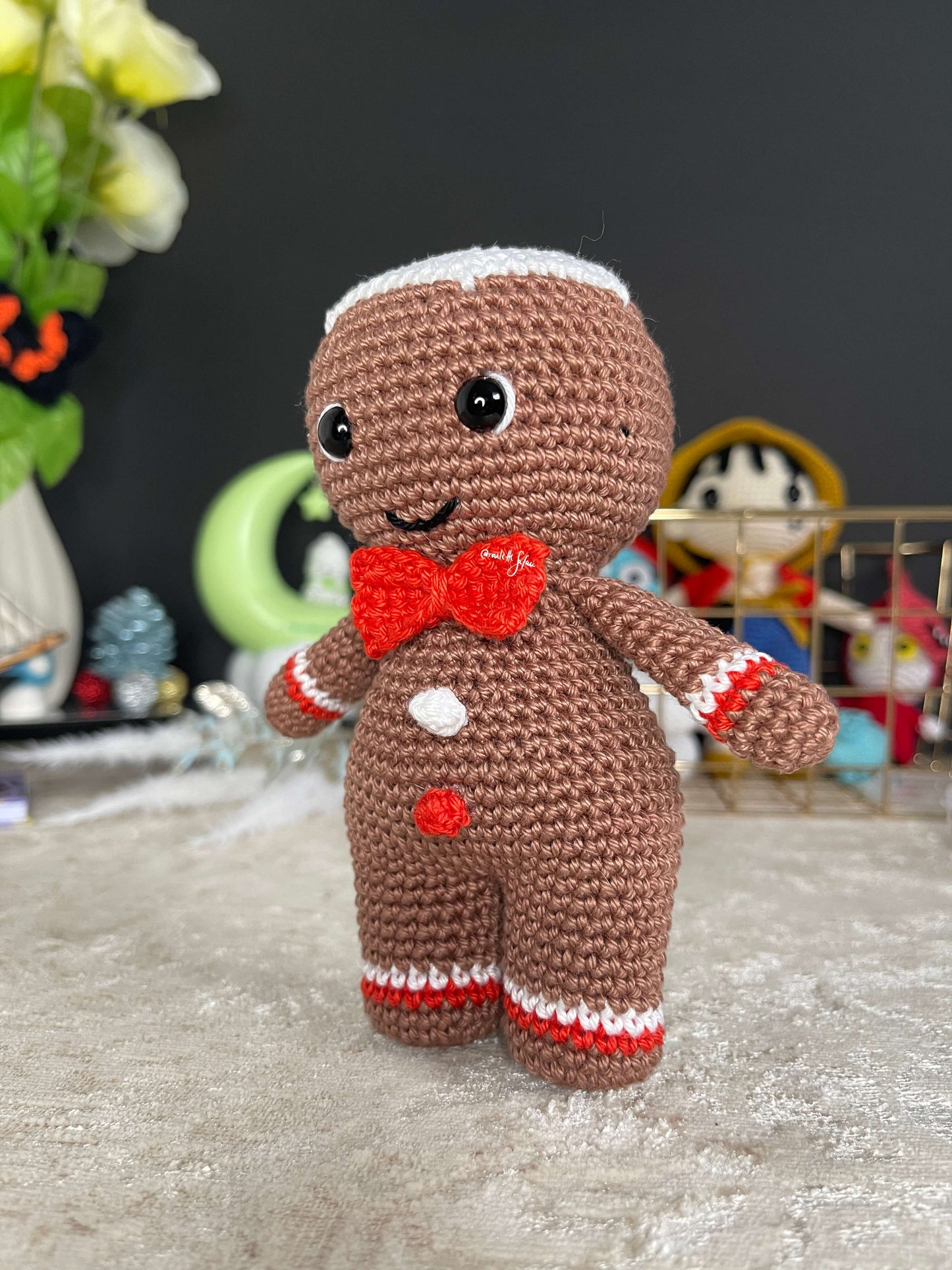 Crochet Amigurumi Gingerbread plush toy