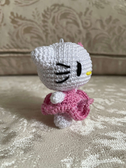 Crochet Amigurumi Hello Kitty plush toy Sanrio Characters keychain