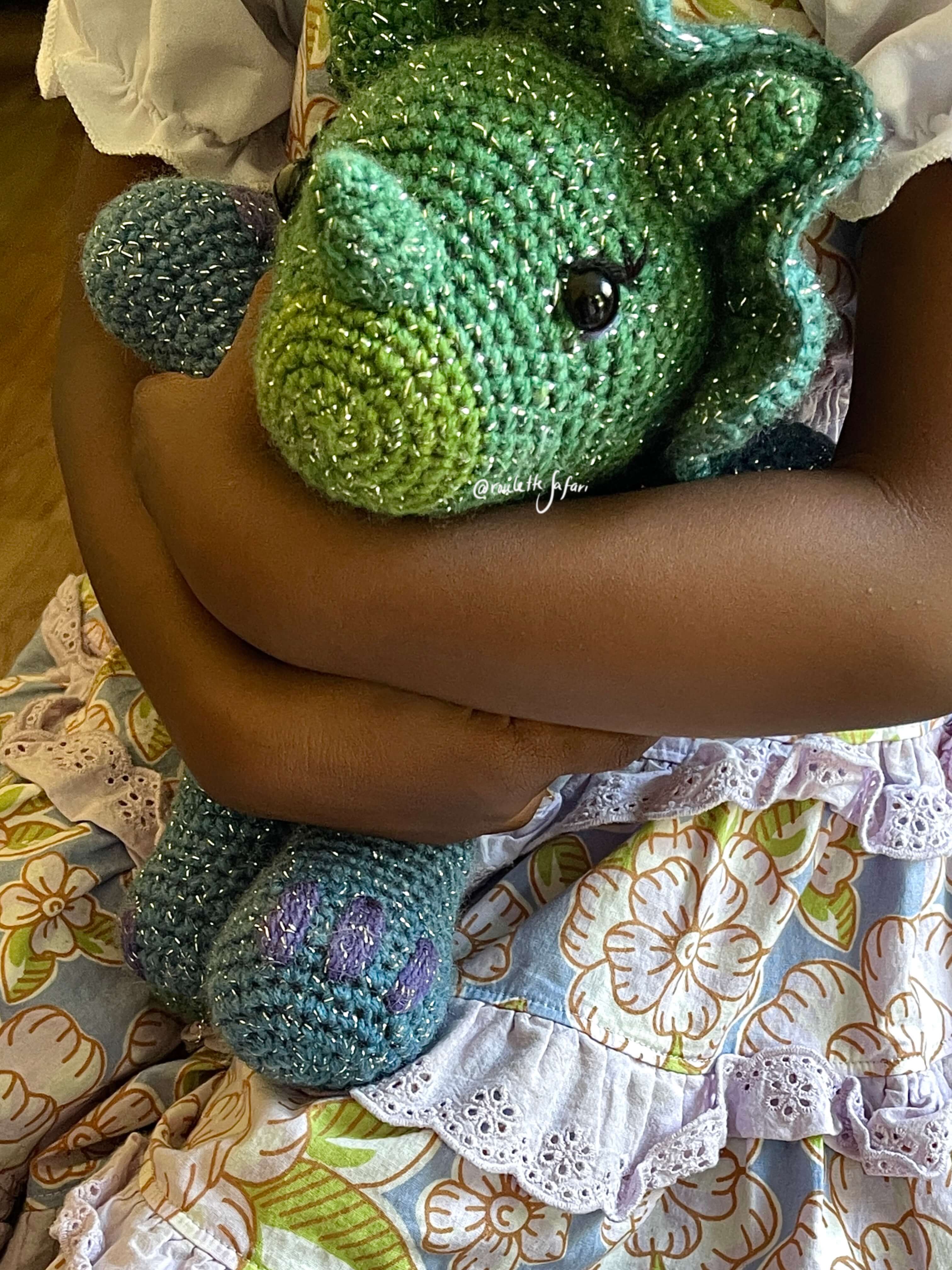 Crochet Amigurumi Triceratops dino plush toys