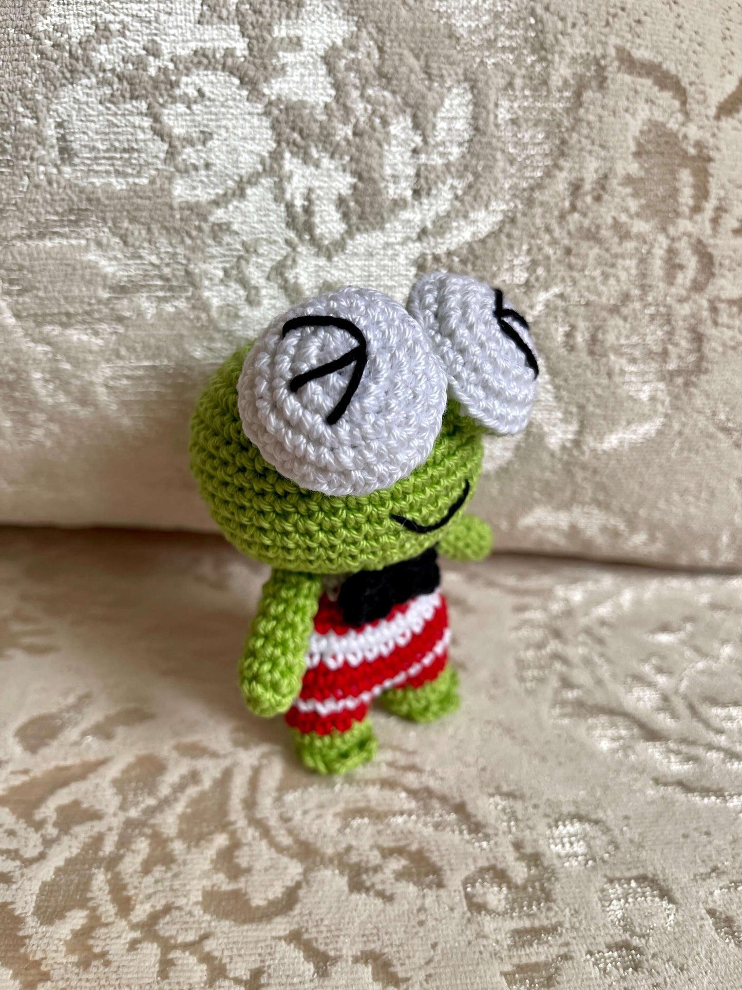 Crochet Amigurumi Keroppi plush toy Sanrio Characters keychain