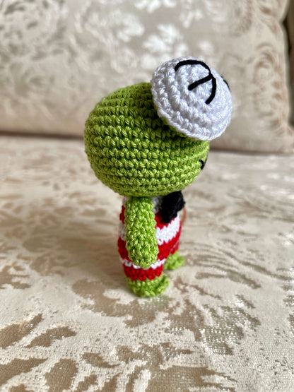 Crochet Amigurumi Keroppi plush toy Sanrio Characters keychain