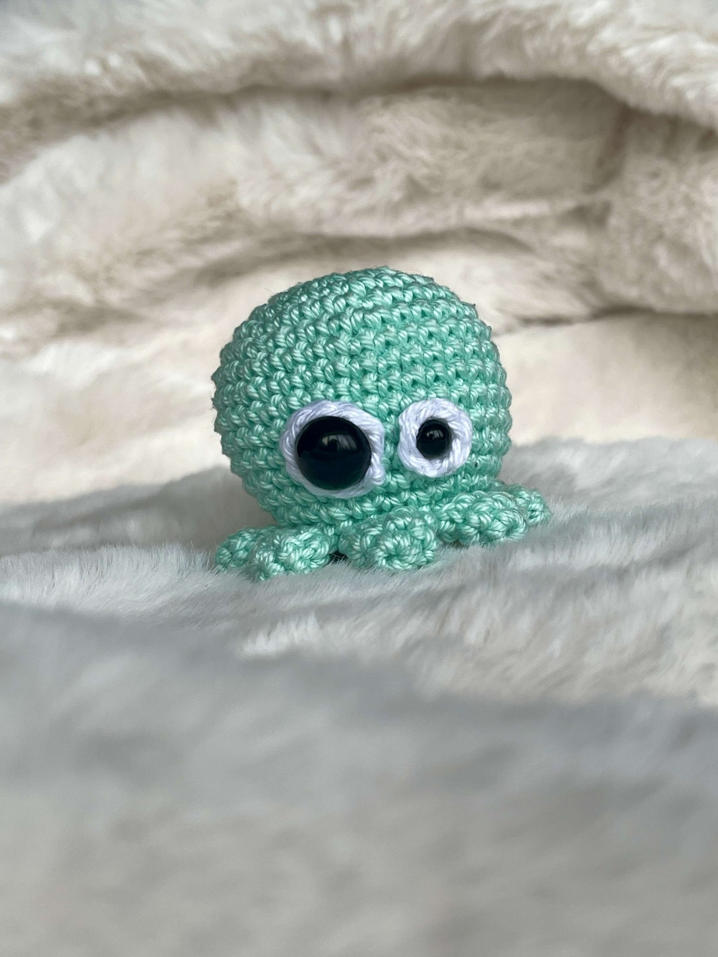 Mint Crochet Amigurumi Cockeyed Octopus plush toy keychain