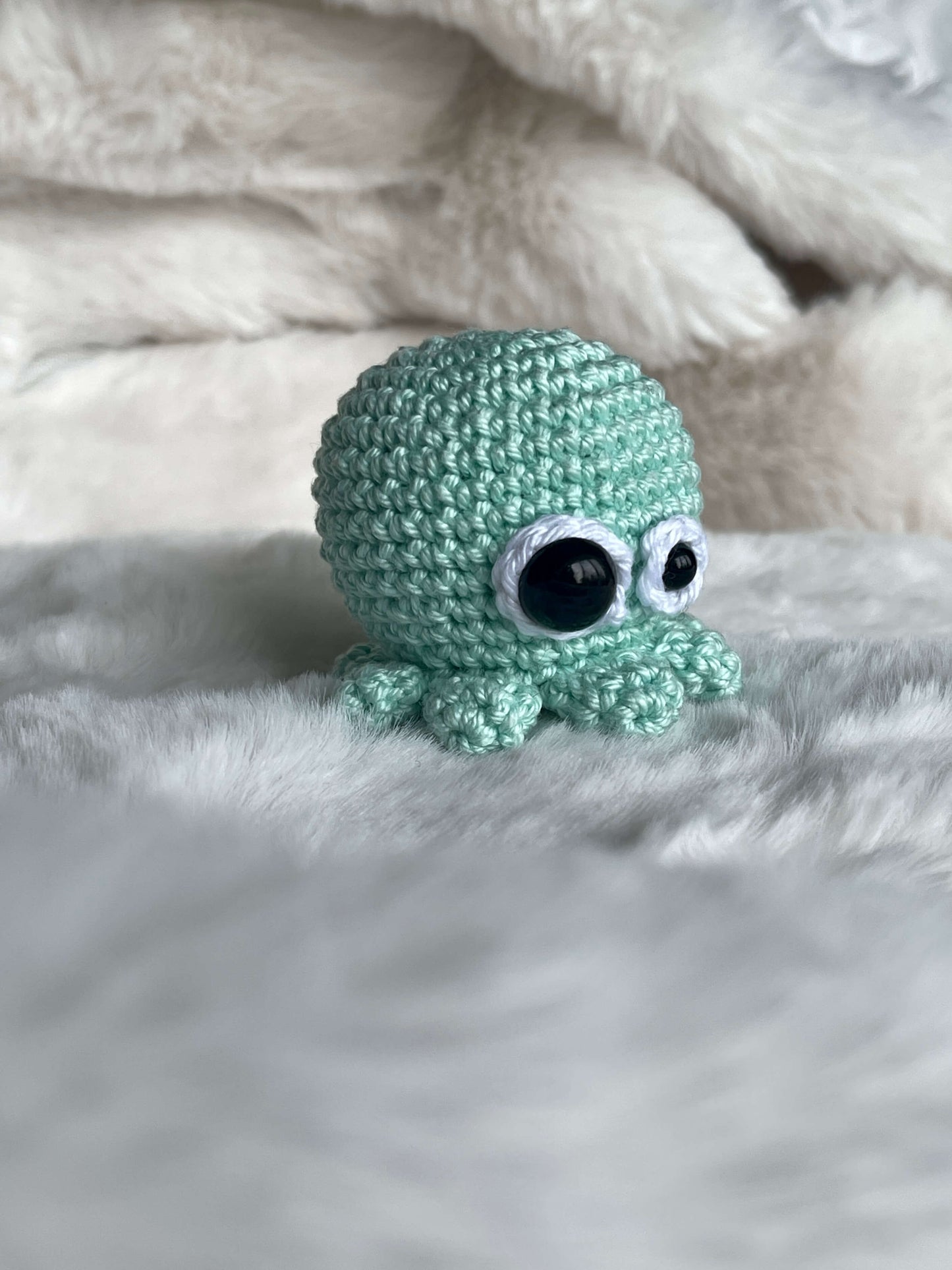 Mint Crochet Amigurumi Cockeyed Octopus plush toy keychain