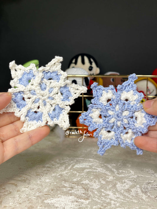 Crochet Amigurumi Frostarra Snowflake plush ornament