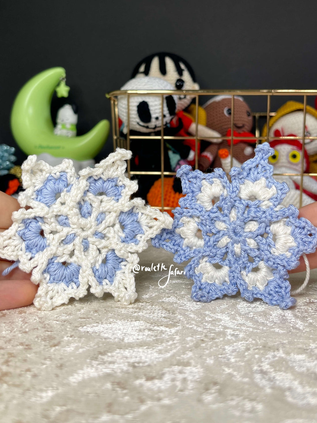 Handmade Crochet Snowflake | Amigurumi Holiday | Ornament Deco ...